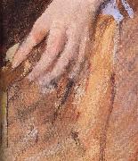 Mary Cassatt Detail of  The woman in Black oil painting artist